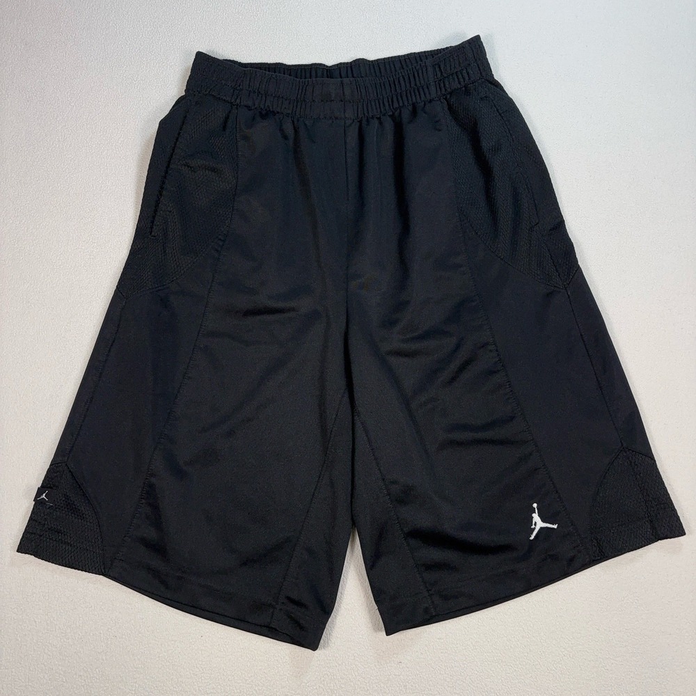 Jordan 12" Jumpman Shorts Men's M Black Training Logo‎ Basketball Y2K